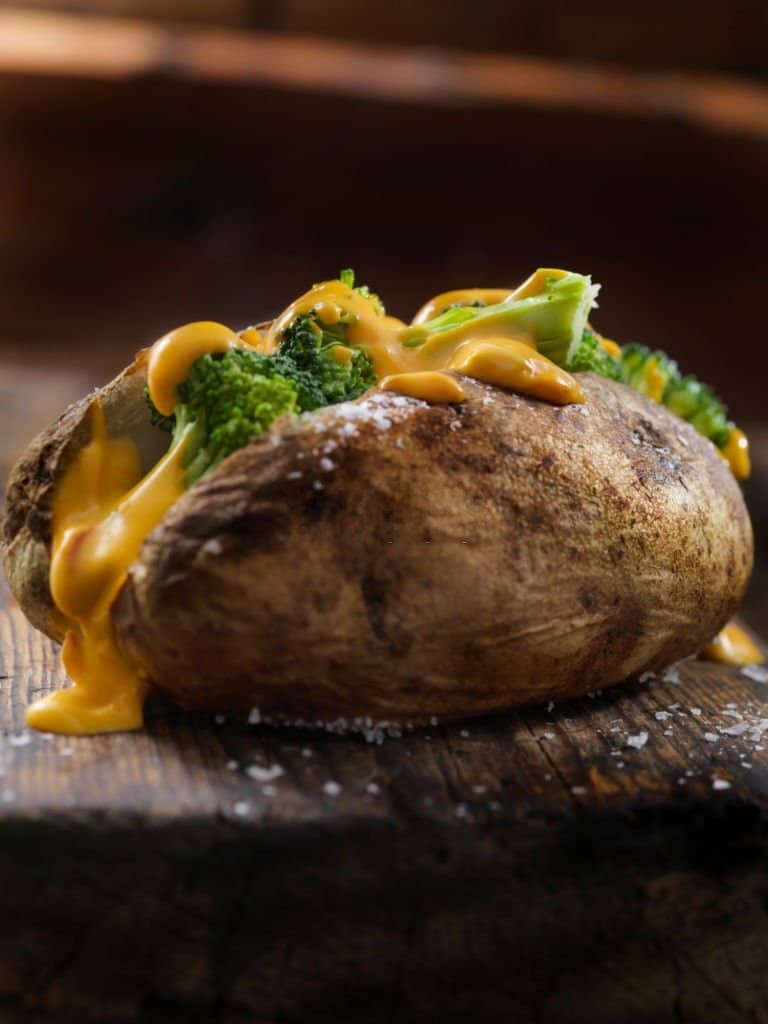 Broccoli and Cheese Stuffed Baked Potatoes