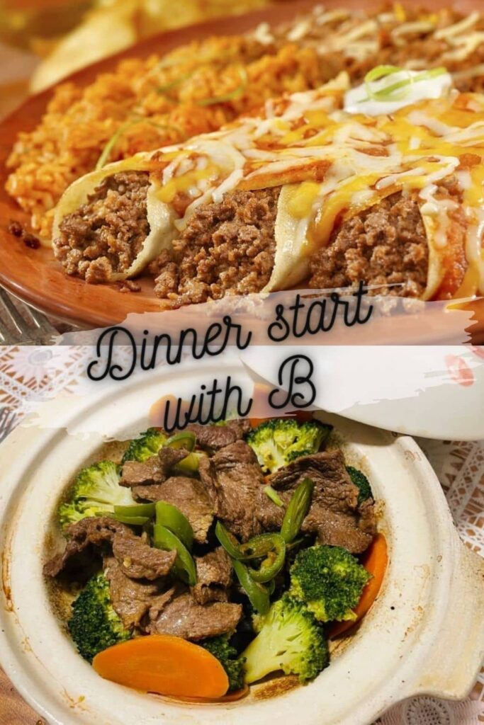 DINNER START WITH B